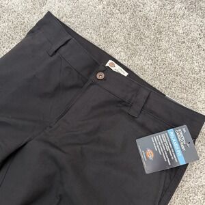 Dickies Womens Cargo Pants 10/30 Black Relaxed Fit Stretch Workwear Utility NEW
